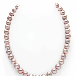 9.5-10.5mm Pink Freshwater Pearl Necklace - AAA Quality