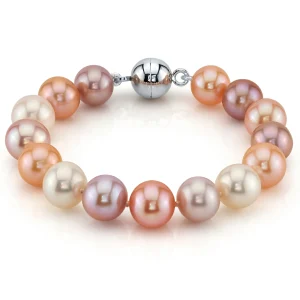 11-12mm Multicolor Freshwater Pearl Bracelet - AAAA Quality