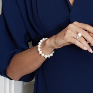 10-11mm White South Sea Pearl Bracelet - AAAA Quality