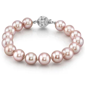 8.5-9.5mm Pink Freshwater Pearl Bracelet - AAAA Quality