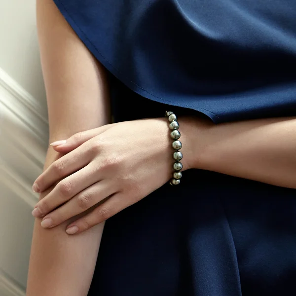9-10mm Tahitian South Sea Pearl Bracelet - AAAA Quality