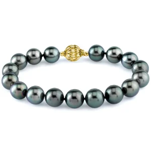 9-10mm Tahitian South Sea Pearl Bracelet - AAA Quality