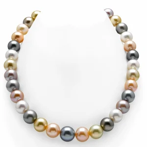 10-12mm South Sea & Freshwater Multicolor Pearl Necklace - AAA Quality
