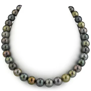 10-11mm Tahitian Multicolor Pearl Necklace - AAAA Quality