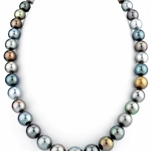 10-12mm Tahitian South Sea Pearl Multicolor Necklace - AAAA Quality