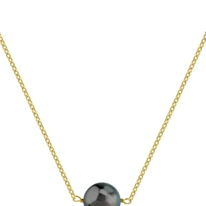 Tahitian South Sea Round Solitaire 14K Pearl Necklace