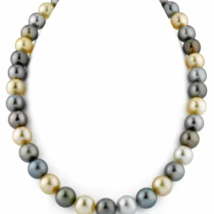 11-13mm Tahitian & Golden South Sea Pearl Necklace