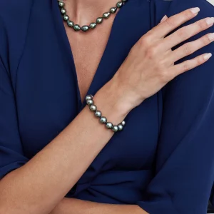 11-12mm Tahitian South Sea Pearl Bracelet - AAAA Quality