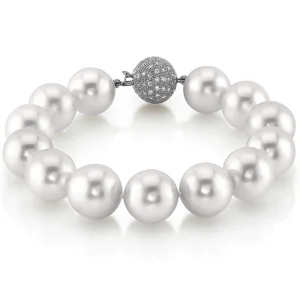 12-13mm White South Sea White Pearl Bracelet