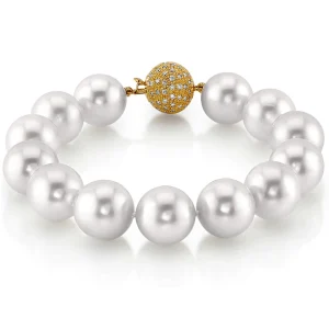 12-13mm White South Sea White Pearl Bracelet