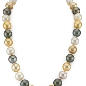 12-14mm South Sea Multicolor Pearl Necklace - AAAA Quality