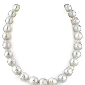 12-15 mm White South Sea Baroque Pearl Necklace