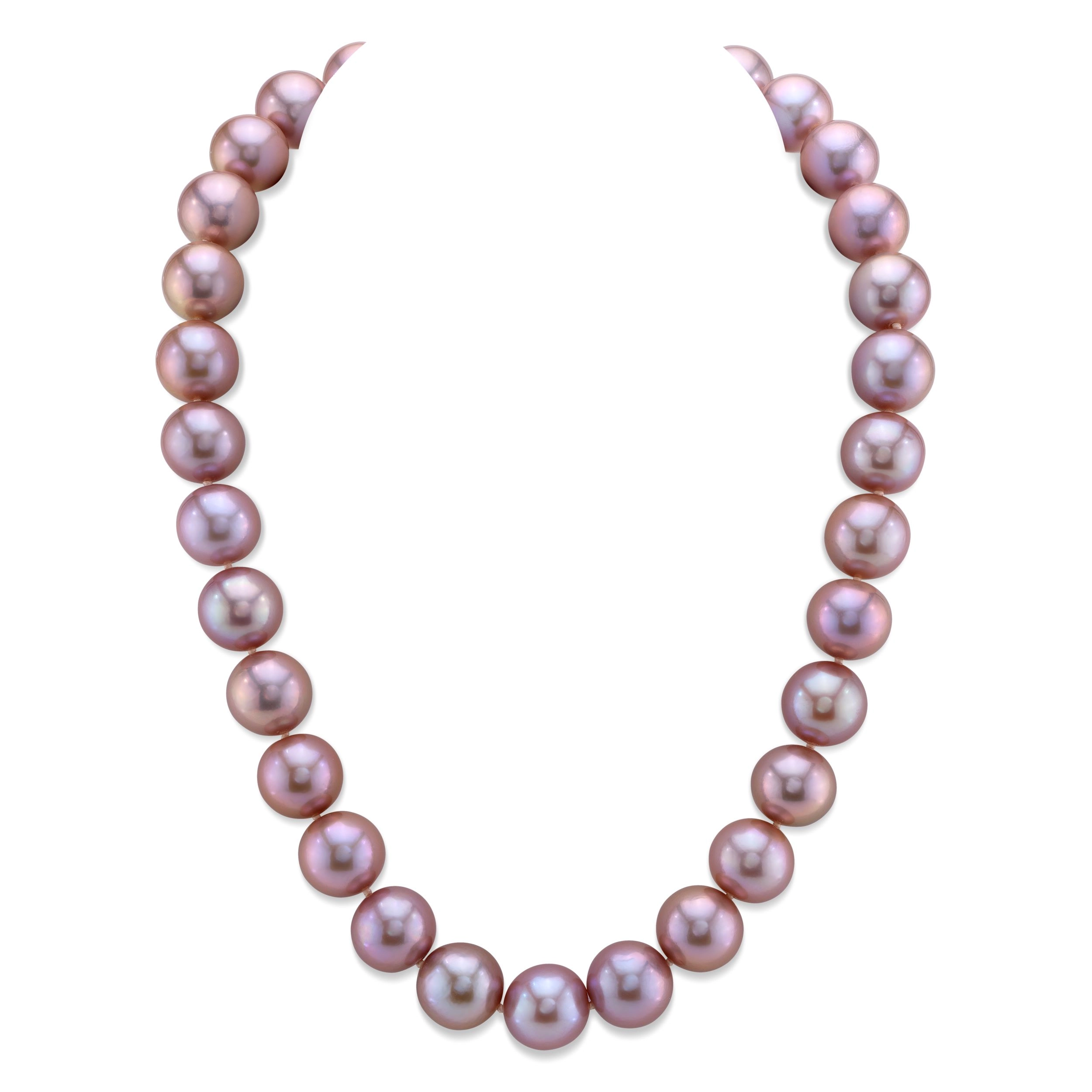 12-14mm Pink Freshwater Pearl Necklace - AAA Quality