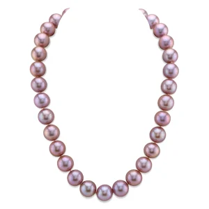 12-14mm Pink Freshwater Pearl Necklace - AAAA Quality