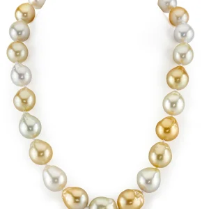 13-15mm South Sea Multicolor Baroque Pearl Necklace