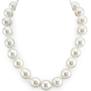 15-16mm White South Sea Baroque Pearl Necklace