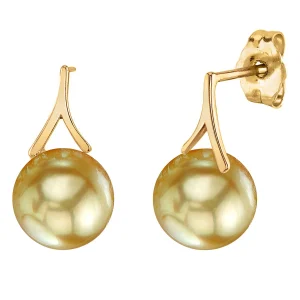 Golden Pearl Lindsey Earrings