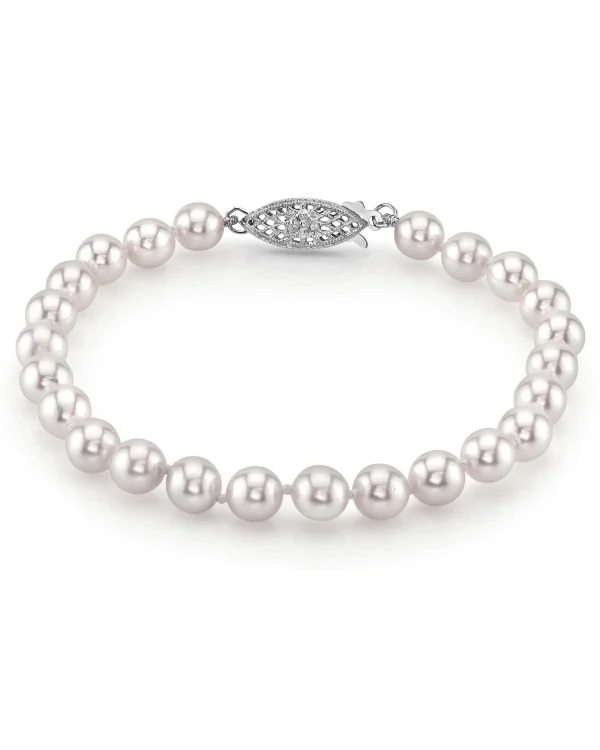 6.0-6.5mm Akoya White Pearl Bracelet