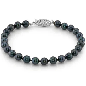 5.5-6.0mm Akoya Black Pearl Bracelet