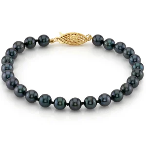 5.5-6.0mm Akoya Black Pearl Bracelet