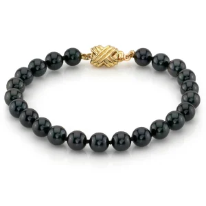 6.0-6.5mm Akoya Black Pearl Bracelet