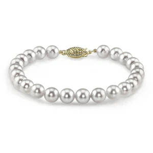 5.0-5.5mm Akoya White Pearl Bracelet