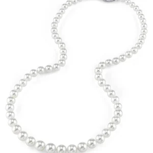 5.0-5.5mm Hanadama Akoya White Pearl Necklace