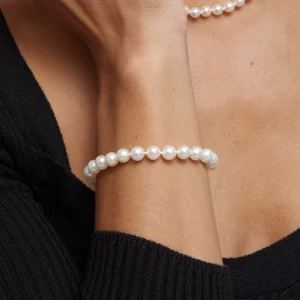 6.5-7.0mm Akoya White Pearl Bracelet