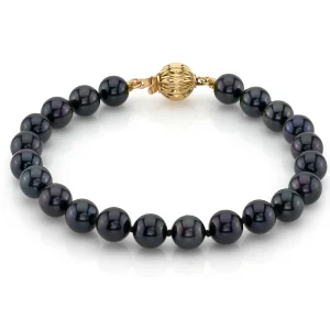 6.5-7.0mm Akoya Black Pearl Bracelet