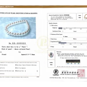 6.5-7.0mm Hanadama Akoya White Pearl Bracelet