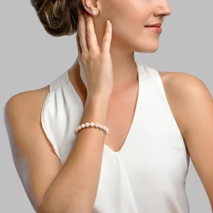 7.5-8.0mm Hanadama Akoya White Pearl Bracelet
