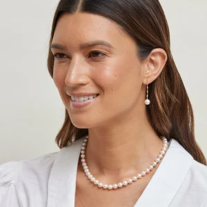 7.0-7.5mm Hanadama Akoya White Pearl Necklace