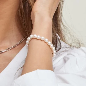 7.0-7.5mm Akoya White Pearl Bracelet - AAA Quality