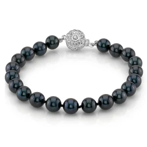 7.0-7.5mm Akoya Black Pearl Bracelet