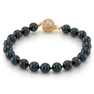 7.0-7.5mm Akoya Black Pearl Bracelet