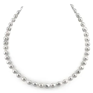 8.0-8.5mm Japanese Akoya Baroque Pearl Necklace