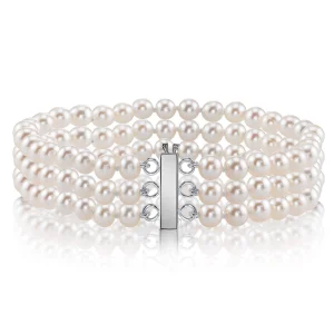 Triple Hanadama Akoya Pearl Bracelet