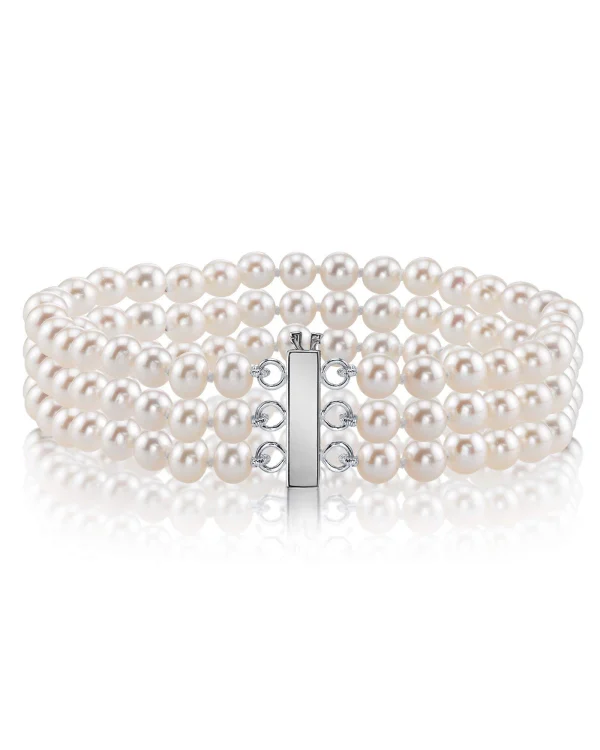 Triple Hanadama Akoya Pearl Bracelet