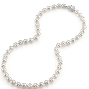 7.5-8.0mm Hanadama Akoya White Pearl Necklace