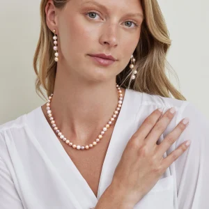 7.0-7.5mm Freshwater Multicolor Pearl Necklace - AAAA Quality
