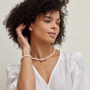 7.0-7.5mm White Freshwater Pearl Necklace - AAAA Quality