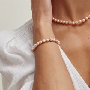 7.0-7.5mm Multicolor Freshwater Pearl Bracelet - AAAA Quality