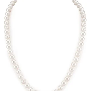 7.0-7.5mm White Freshwater Pearl Necklace - AAAA Quality