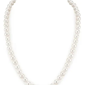 6.5-7.0mm White Freshwater Pearl Necklace - AAAA Quality
