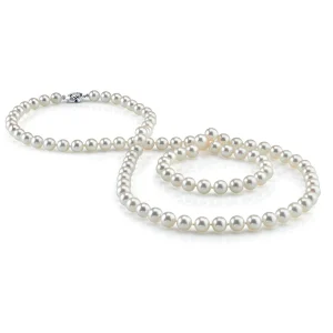 7.0-7.5mm Opera Length Freshwater Pearl Necklace- AAA Quality