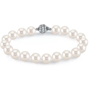 6.5-7.0mm White Freshwater Pearl Bracelet - AAAA Quality