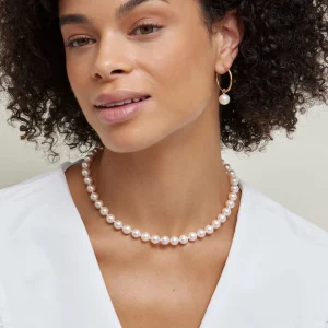 8.0-8.5mm Hanadama Akoya White Pearl Necklace