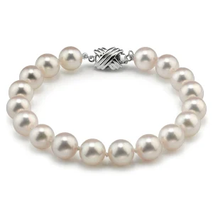 8.0-8.5mm Hanadama Akoya White Pearl Bracelet