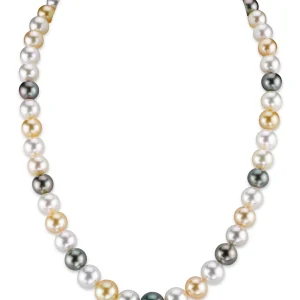 8-10mm South Sea Multicolor Pearl Necklace - AAAA Quality
