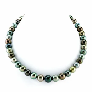 8-10mm Tahitian South Sea Multicolor Pearl Necklace - AAAA Quality